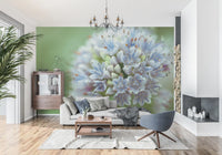 Abstract Spring Petal Cluster Wall Mural