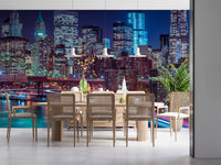 Metropolitan Night Motion Wall Mural