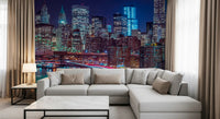 Metropolitan Night Motion Wall Mural