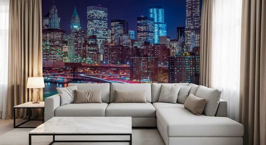 Metropolitan Night Motion Wall Mural
