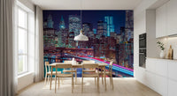Metropolitan Night Motion Wall Mural