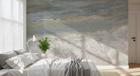 Serene Grey Marble Flow Wall Mural