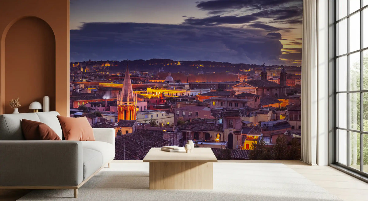 Roman Dusk Panorama Wall Mural