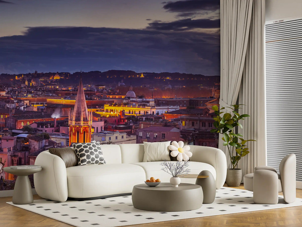 Roman Dusk Panorama Wall Mural