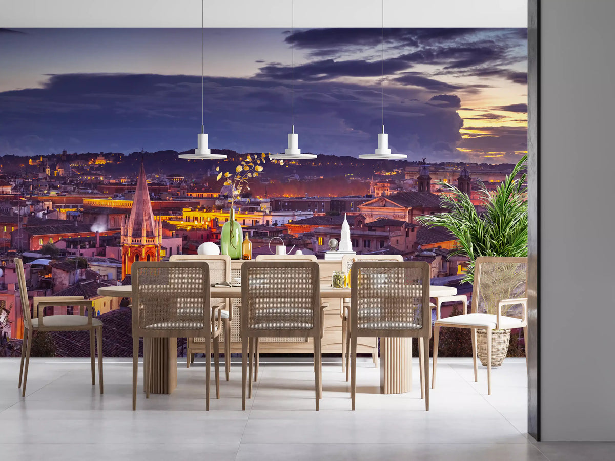 Roman Dusk Panorama Wall Mural