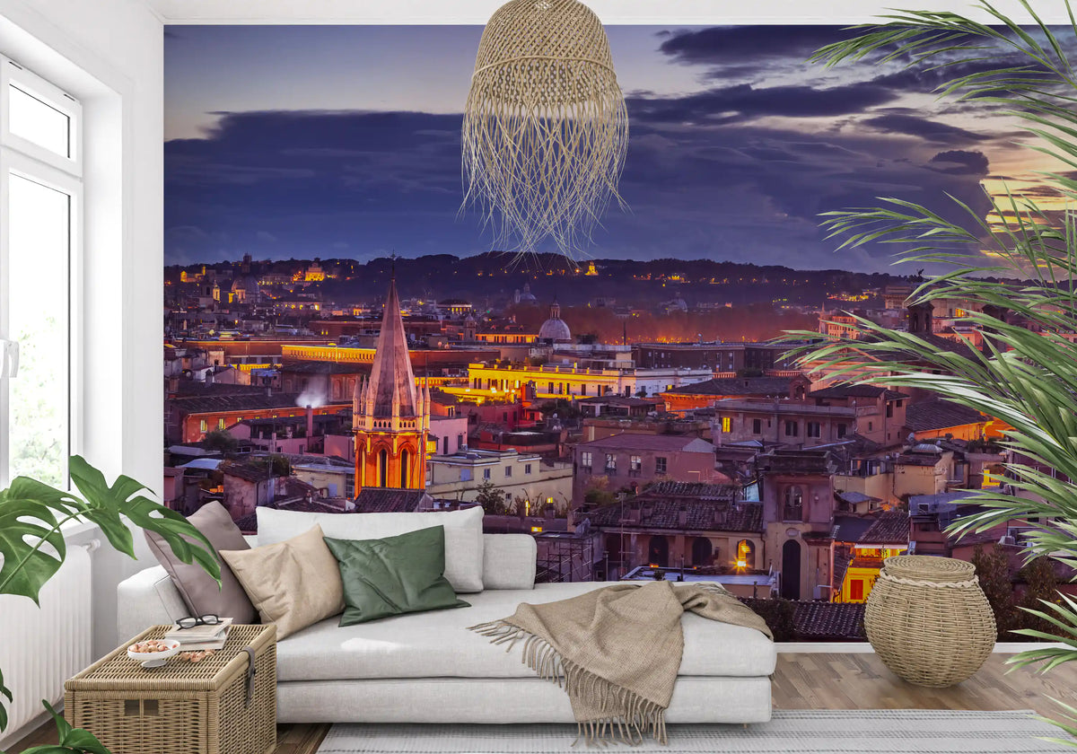 Roman Dusk Panorama Wall Mural