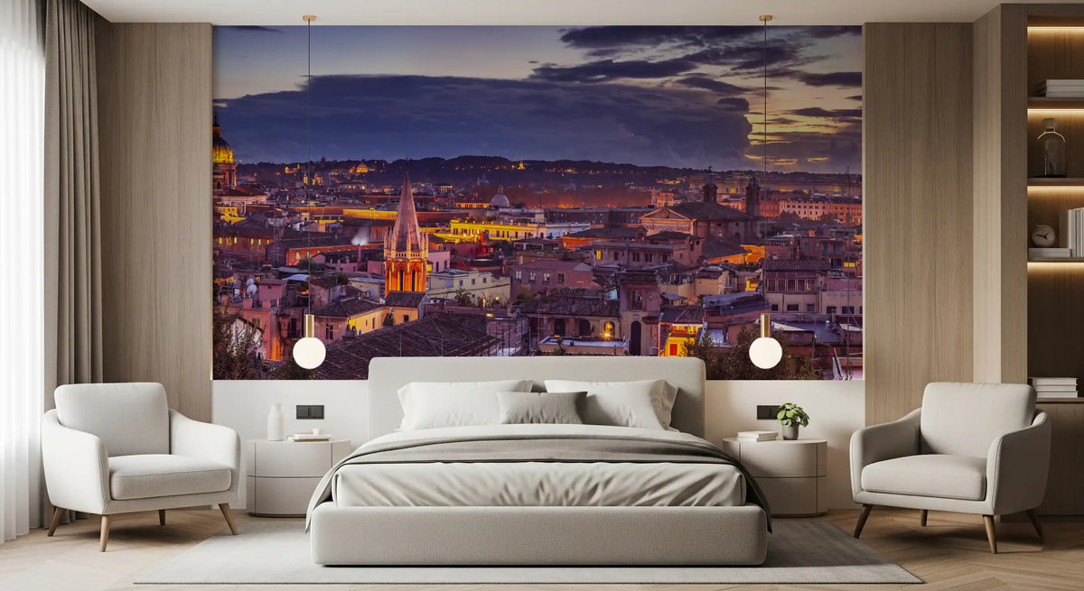 Roman Dusk Panorama Wall Mural