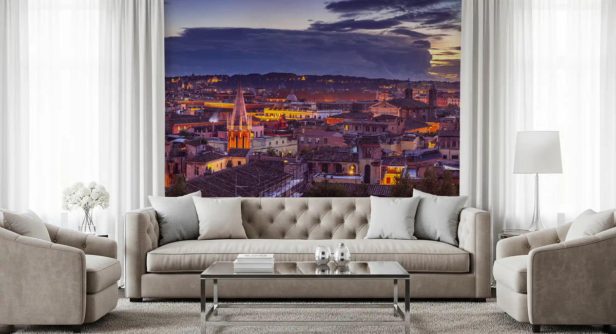 Roman Dusk Panorama Wall Mural