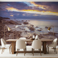 Twilight Rocky Shore Wall Mural