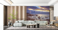 Twilight Rocky Shore Wall Mural
