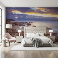 Twilight Rocky Shore Wall Mural