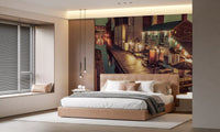 Evening Canal Side Path Wall Mural