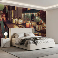 Evening Canal Side Path Wall Mural