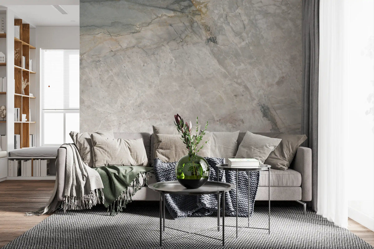 Natural Grey Marble Vein Surface Wall Mural