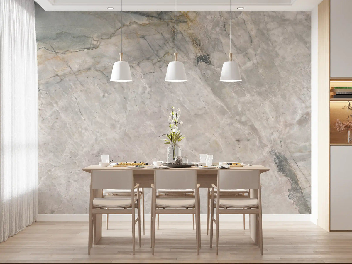 Natural Grey Marble Vein Surface Wall Mural