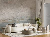 Serene Grey Veined Stone Wall Mural