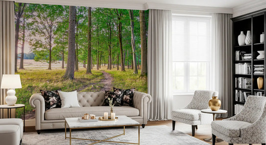 Verdant Woodland Escape Wall Mural