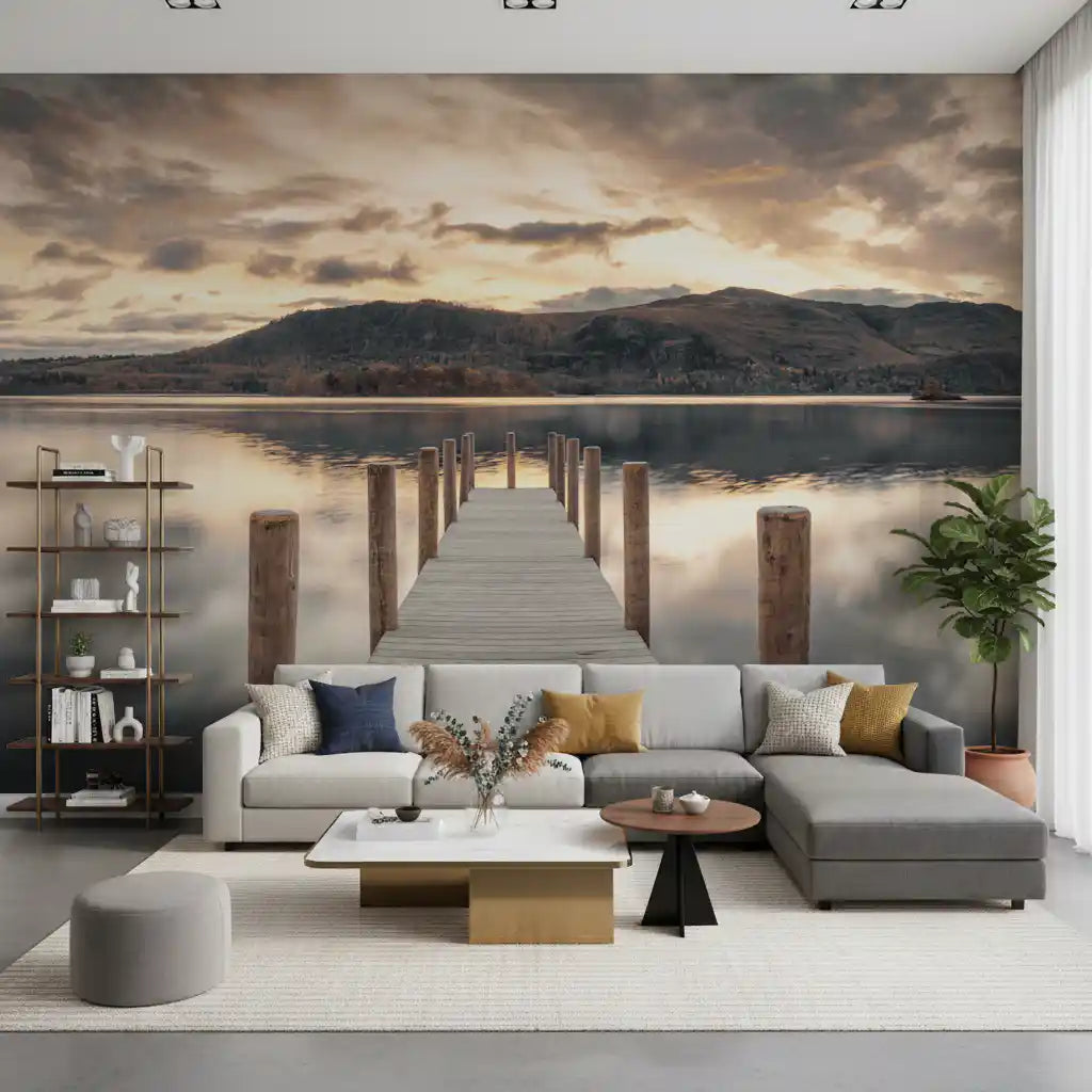 Dusk Over Still Waters Wall Mural