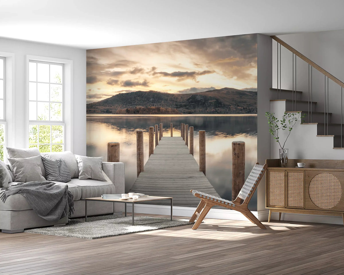Dusk Over Still Waters Wall Mural