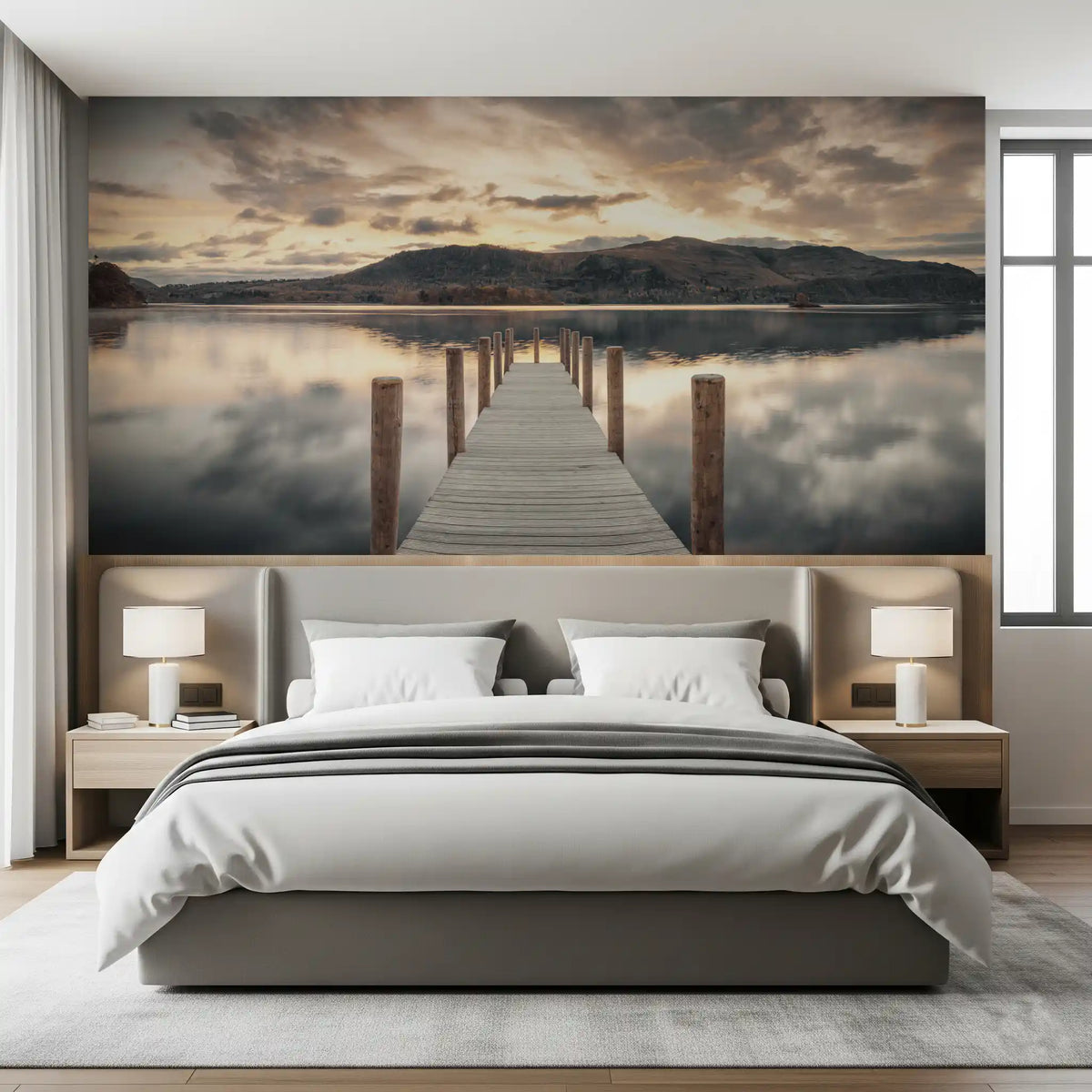 Dusk Over Still Waters Wall Mural