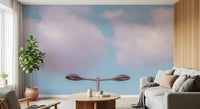 Minimalist Urban Dusk Silhouette Wall Mural