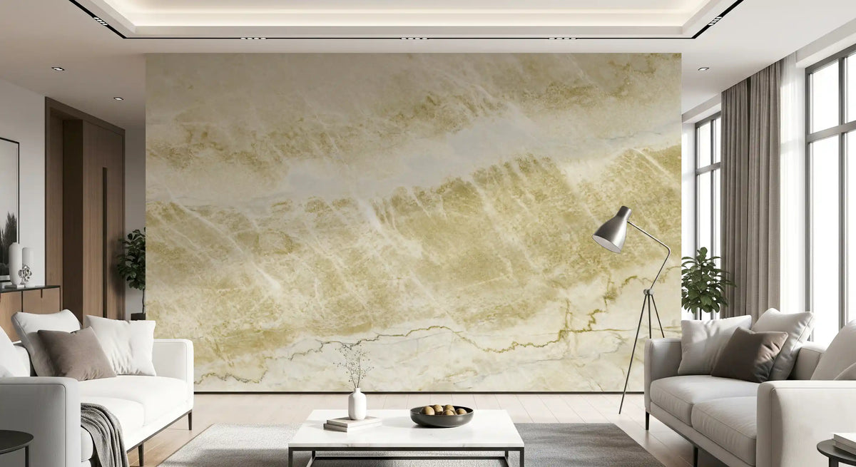 Golden Sand Marble Texture Wall Mural