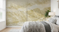 Golden Sand Marble Texture Wall Mural
