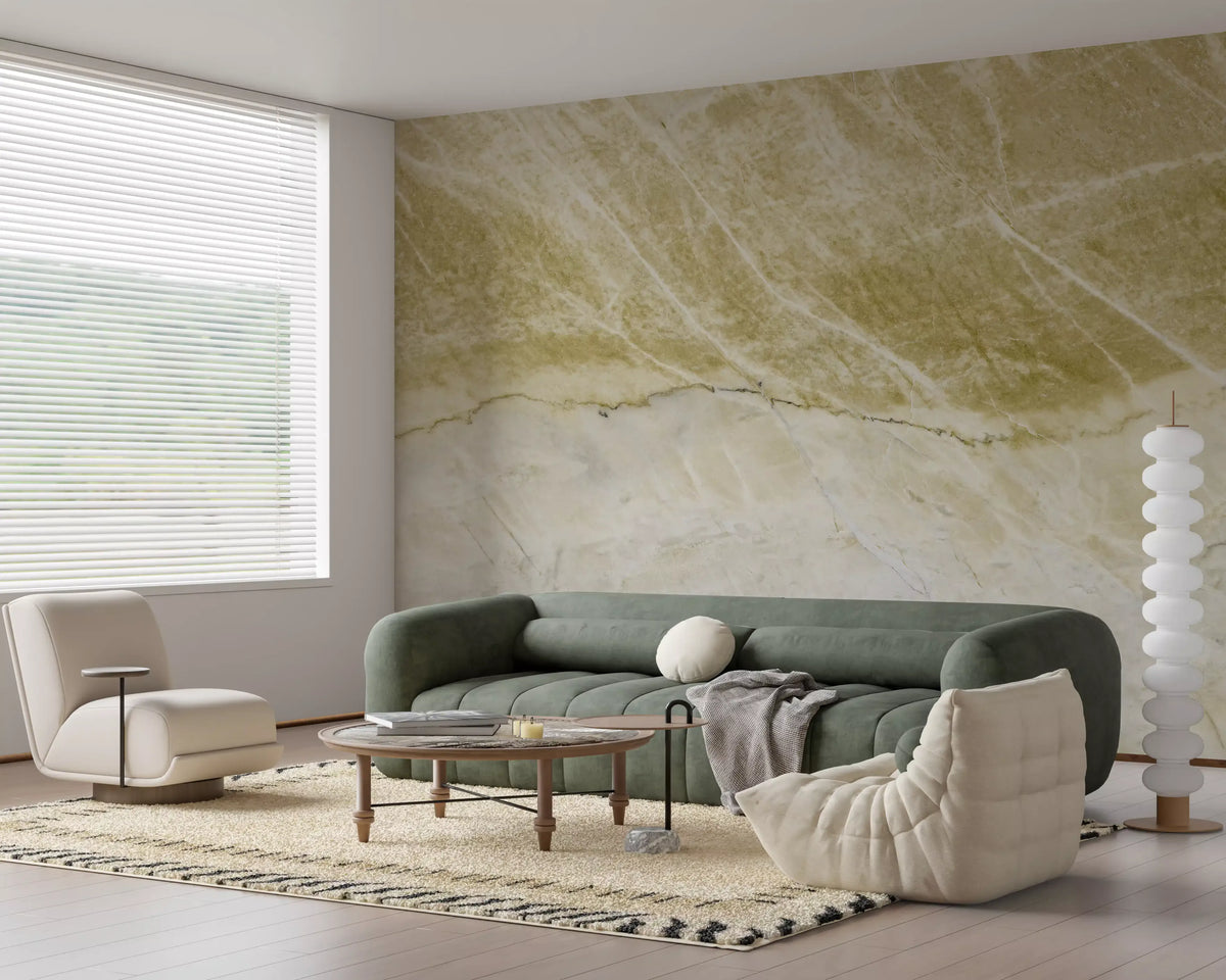 Golden Vein Natural Stone Texture Wall Mural
