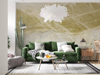Golden Vein Natural Stone Texture Wall Mural