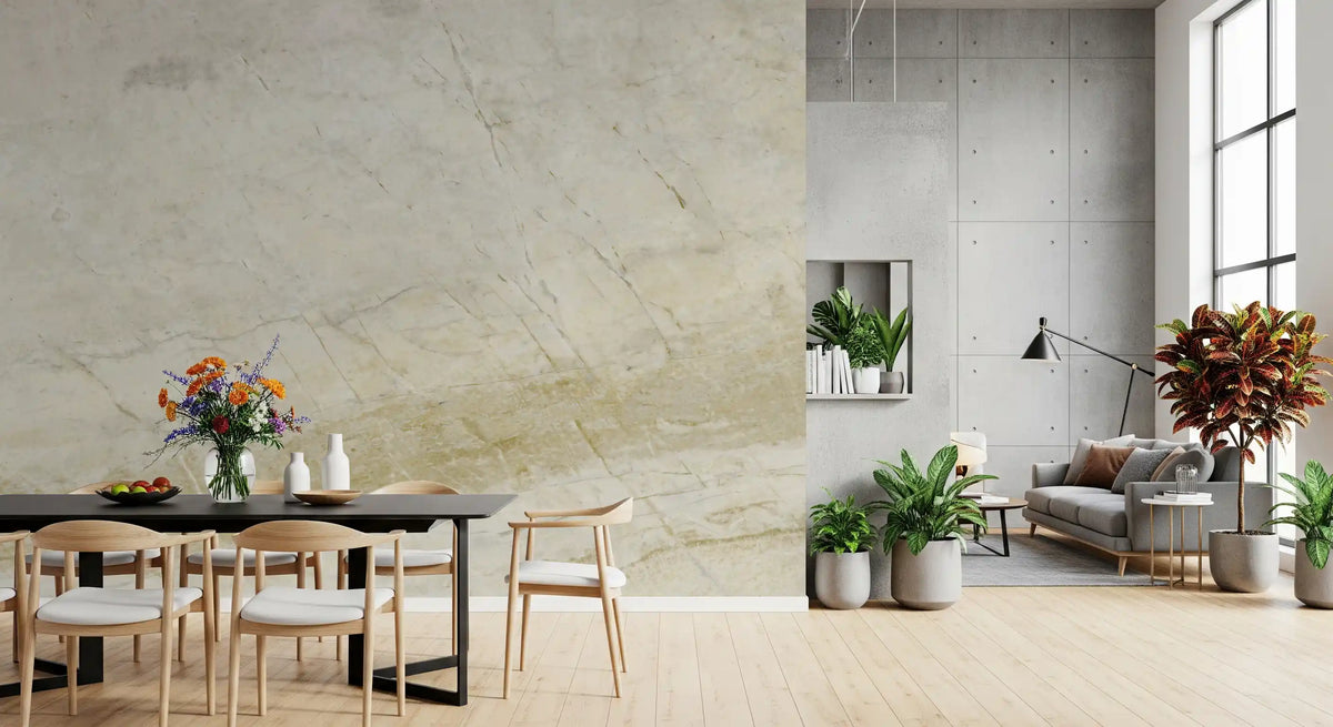 Natural Cream Marble Vein Wall Mural