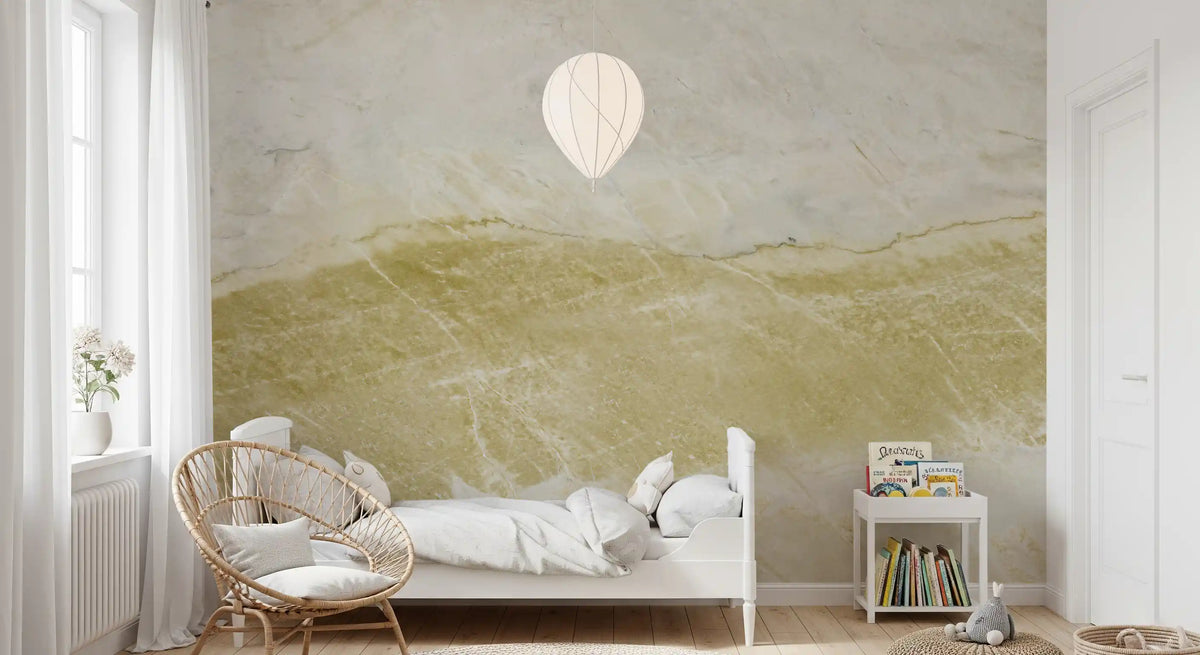 Golden Vein Natural Stone Slab Wall Mural