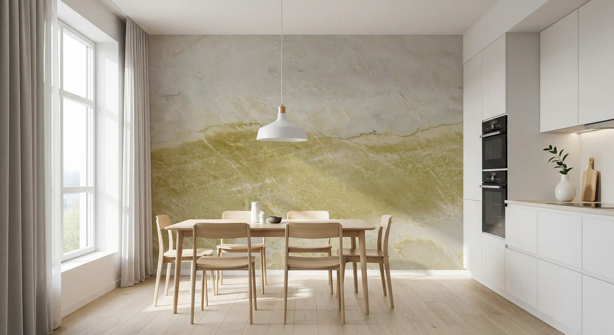 Golden Vein Natural Stone Slab Wall Mural