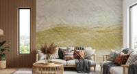 Golden Vein Natural Stone Slab Wall Mural