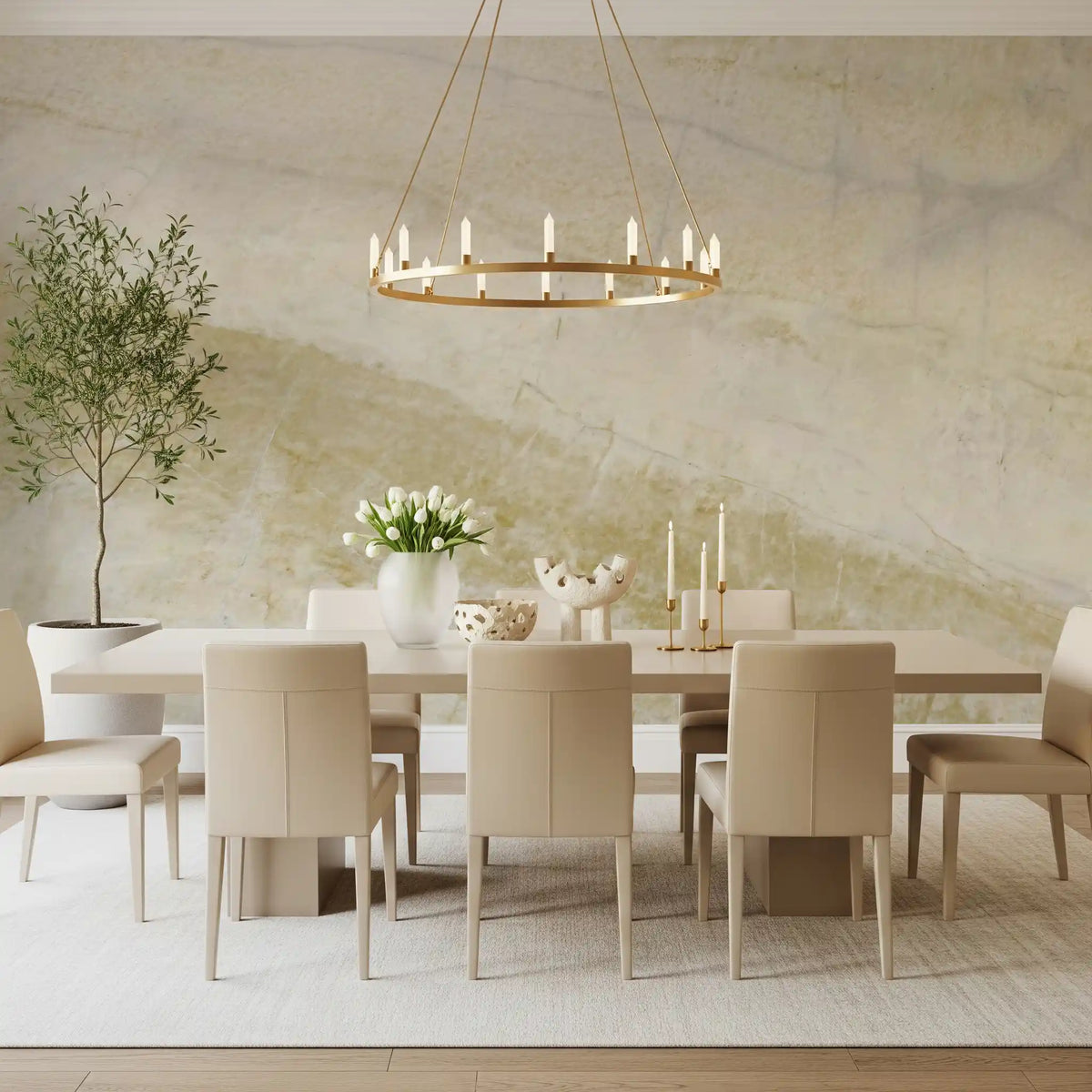 Natural Sandstone Flow Texture Wall Mural