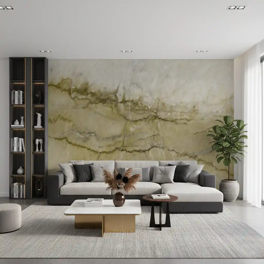 Earth Tone Natural Stone Marble Texture Wall Mural