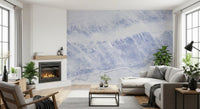 Azure Marble Veins Wall Mural