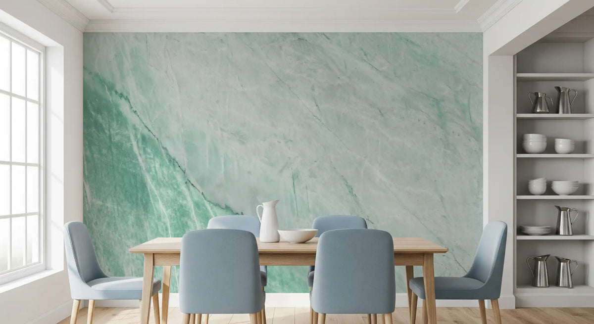 Mint Jade Stone Texture Wall Mural