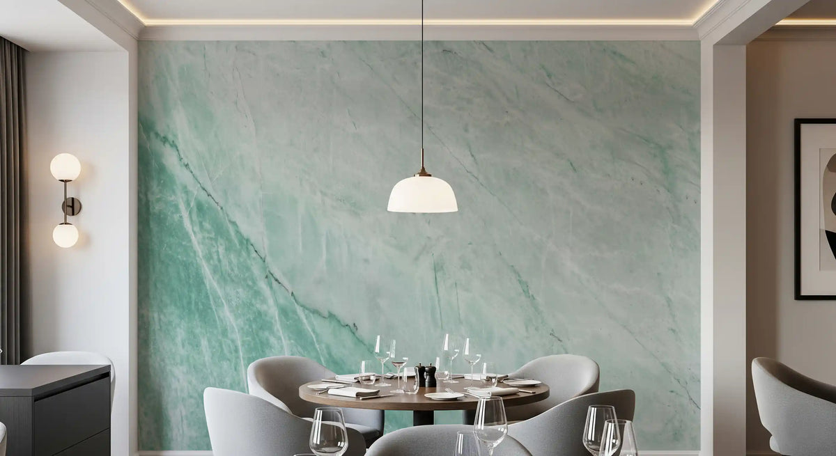 Mint Jade Stone Texture Wall Mural