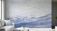 Blue Veined Marble Horizon Wall Mural
