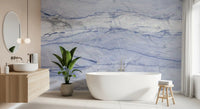 Azure Marble Vein Wall Mural