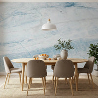 Azure Marble Vein Slab Wall Mural