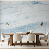 Azure Marble Vein Slab Wall Mural