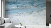 Cerulean Veined Marble Wall Mural