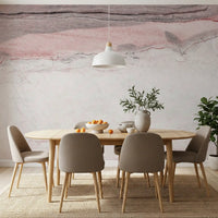 Rose Quartz Marble Vein Wall Mural