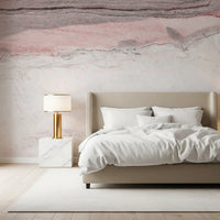 Rose Quartz Marble Vein Wall Mural