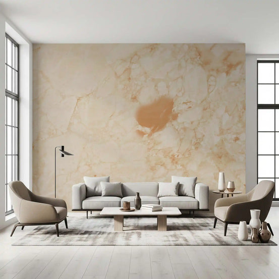 Natural Cream Marble Stone Texture Wall Mural