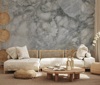 Cool Grey Marble Slab Wall Mural