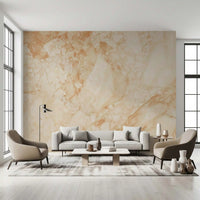 Cream And Sienna Marble Slab Wall Mural