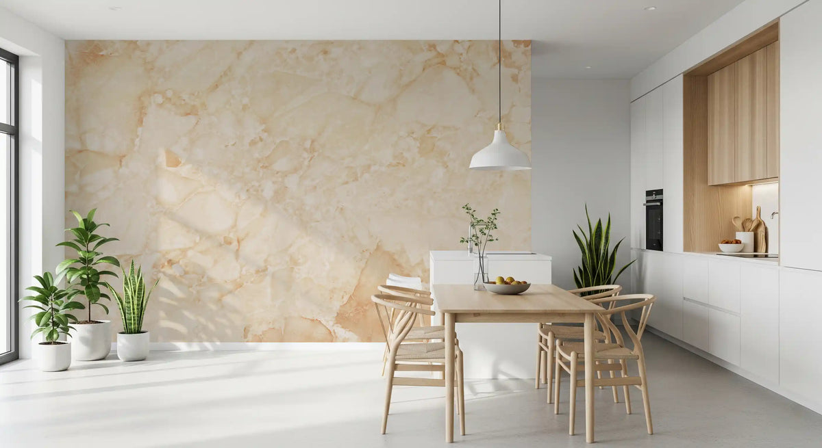 Cream Breccia Marble Texture Wall Mural
