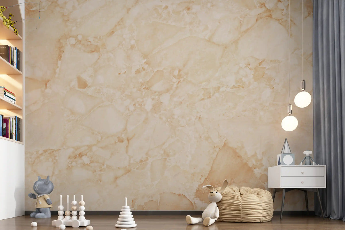 Cream Breccia Marble Texture Wall Mural